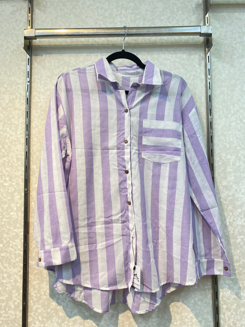 Striped Collar Shirt